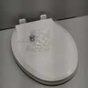 Toilet Seat, Elongated Toilet Seat with Toddler Seat Built in, Potty Training Toilet Seat Elongated Fits Both Adult and Child, with Slow Close and Magnets- Elongated (White)