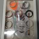 8 Pack Cover Compatible with Oura Ring Gen 4/Oura Ring Gen 3 Horizon/Heritage,Charging Derectly,Matte Texture Wear-Resistant Anti-Scratch TPU Protector for Oura Rings Women MenA,Size 7 (Gold+Silver+RD+Pink+CG+Clear+Black+White)