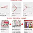 Foxhool Beginners Cross Stitch Kits Stamped Full Range of Embroidery Kits for Adults DIY Cross Stitches kit Embroidery Patterns for Needlepoint kit-Flower Girl 16x20 inch