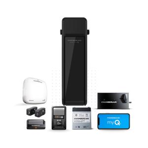 Chamberlain RJO101MC Ultra-Quiet Wall Mount Garage Door Opener with Battery Backup, myQ Smart Wi-Fi Control, LED Lighting System, Space-Saving Design for Quiet Operation, 36 pounds