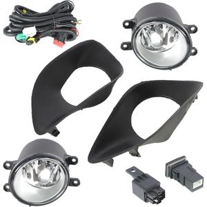 WFLNHB 1 Pair of Fog Lights Kit Replacement for Toyota Yaris Sedan 2007-2011 Fog Bumper Fog Lamps Passenger & Driver Side