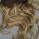 LaaVoo Hair Extensions Wire Human Hair Light Brown Highlighted Blonde Wire Hair Extensions Real Human Hair Invisible Fish Line Hair Extensions Human Hair 16 Inch 80g