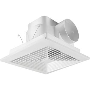 Bathroom Exhaust Fan for Ceiling,Household Bath Vent Ventilation Fan,110 CFM,4-in Duct,1.0 Sones Quiet Operation,13W Energy-Saving 12" Plastic Panel Shower Vent Extractor,10"x10" Mounting Hole