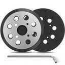 Sander Pad for Milwaukee, 2 Pack 5 Inch 8 Hole Orbital Sander Pad for Milwaukee 6021-21 6034-21 2648-20 2648-21 Random Orbit Sander Replacement Hook and Loop Metal Backing Pad Part Number 51-36-7100