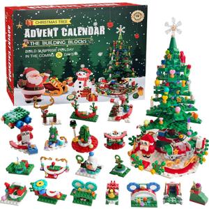 Christmas Tree Advent Calendar -24 Days of Surprises,Christmas Countdown Advent Calendar