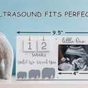 Sonogram Picture Frame, Ultrasound Photo Frame with Baby Countdown Weeks, Expecting Parents to be Pregnancy Gift Congratulations Pregnancy Must Have Grandparent Baby Announcement First Time Mom to Be