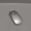 Wireless Bluetooth Mouse for MacBook Air/Mac/Pro/Laptop/Computer/PC,Rechargeable Dual Mode Switch Mouse Bluetooth 5.2/3.0 and 2.4GHz USB Receiver (Silver)