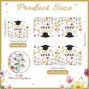 Sabary 100 Pcs Wildflower Graduation Napkins Floral Congrats Grad Party Paper Napkins Class of 2026 Disposable Cocktail Dinner Hand Towels for Freshly Graduated Party Decorations(Colorful)