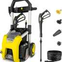 Krcher Pressure Washer K1700, CETA Certified, 3 Spray Nozzles, Detergent Tank, for Cars, Driveways, Siding, Patios, 1.2 max. GPM (Yellow)