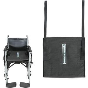 One Way Tubular Slide Seat Cushion with Handles - Non-Slip Fall Prevention Pad for Elderly/Disabled Use on Any Wheelchair, Chair, or Bed, 17"x17" (Black, One Size with Handles)