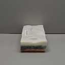 Dunzoom 50 Pcs Clear Plastic Gift Bag with Handle Reusable Transparent Pink Party Favor Flower Bag for Wedding Bridal Birthday Mother Day Gift 10.2 x 7.1 x 3.2''(Black Pink White Trim)