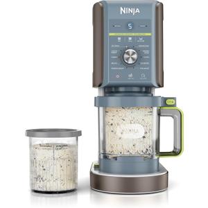 Ninja CREAMi Deluxe Ice Cream Maker | 11-in-1 Create Frozen Desserts, Sorbet, Milkshakes, Yogurt & More | Includes 2 Dishwasher Safe XL 24 Oz. Tubs with storage lids | Blue | NC501ND
