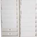 Card Rack,Keeps Swipe Cards, Badges, id's and Other Items neatly Organized,Includes self-Adhesive Number Labels (24slot)
