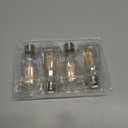 Vintage LED Edison Bulbs, 6W, Equivalent 60W, Dimmable, High Brightness Warm White 2700K, ST58 Antique LED Filament Bulbs with 90+ CRI, E26 Standard Base Light Bulbs, Clear Glass, Pack of 4