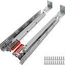 LONTAN 6 Pair UnderMount Drawer Slides 18 inch, Full Extension Soft Close Concealed Drawer Runners,Bottom Mount Heavy Duty Drawer slides-100lb Capacity Rails