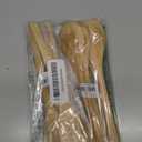 Long Bamboo Soup Spoons Set of 12, 8.5 Inch Wooden Dinner Spoons for Soup Ramen Cereal Rice, Reusable Eco Friendly Bamboo Eating Spoons, Japanese Style Kitchen Tableware