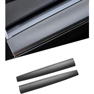 Dashboard Cover and Front Door Cover Compatible with Tesla Model 32017-2023 and Model y2019-2024 (Matte Carbon Fiber Dashboard 2pcs only)