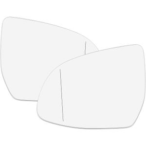 X AUTOHAUX Pair Car Left Right Side Rearview Mirror Glass Heated with Backing Plate 51168291219 51168291220 for BMW X5 2014-2018