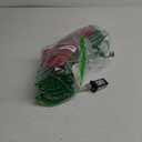 24" Pre-Lit Outdoor Christmas Wreath with 140 LED Lights and Bow, Lighted Metal Christmas Wreath Decoration with Timer Function for Xmas Home Wall Front Door Window Garage (Golden Red)