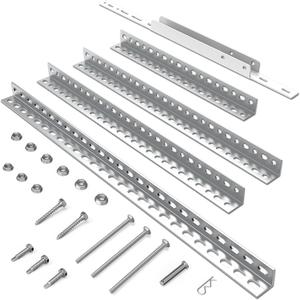 Garage Door Opener Hanging kit, Universal Garage Door Opener Installation Kit Galvanized Garage Door Angle Iron Bracket,  Size 26