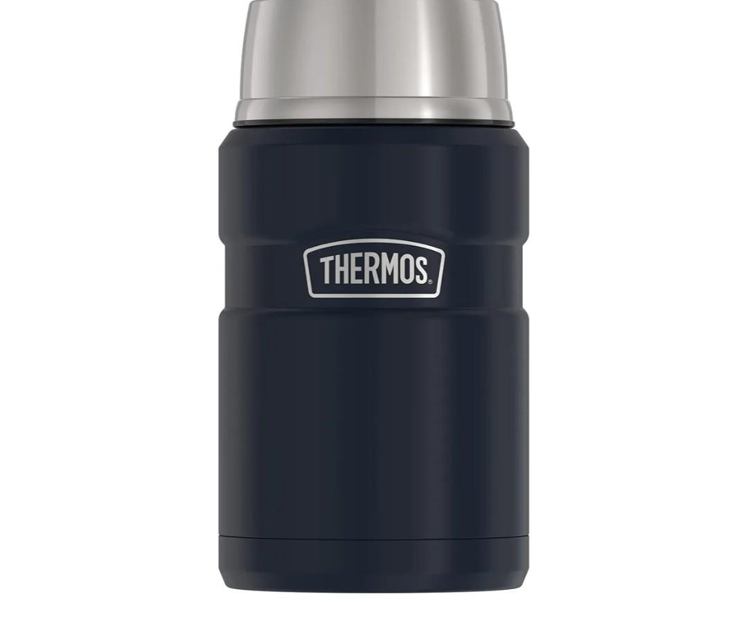 THERMOS Stainless King Vacuum-Insulated Food Jar, 24 Ounce, Midnight Blue