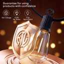 ST38 LED Outdoor String Lights, 100FT Shatterproof Dimmable Patio Lights