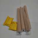 Sopicoz Table Legs 16 inch Wood Furniture Legs for Coffee Table End Table Mid-Century Modern DIY Furniture Tapered Natural Threaded M8 Hanger Bolts Pack of 4