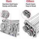 Meat Tenderizer for KitchenAid Stand Mixer-Updated Stainless Steel Gears Meat Tenderizer Attachment for All Models KitchenAid, Sturdy and Last (Black)