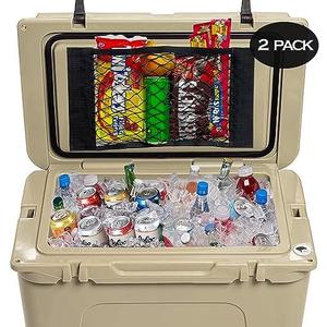2 Pack Cooler Storage Nets for Dry Storage and Organization Cooler Organizer Camping Cooler Accessories Durable and Resilient