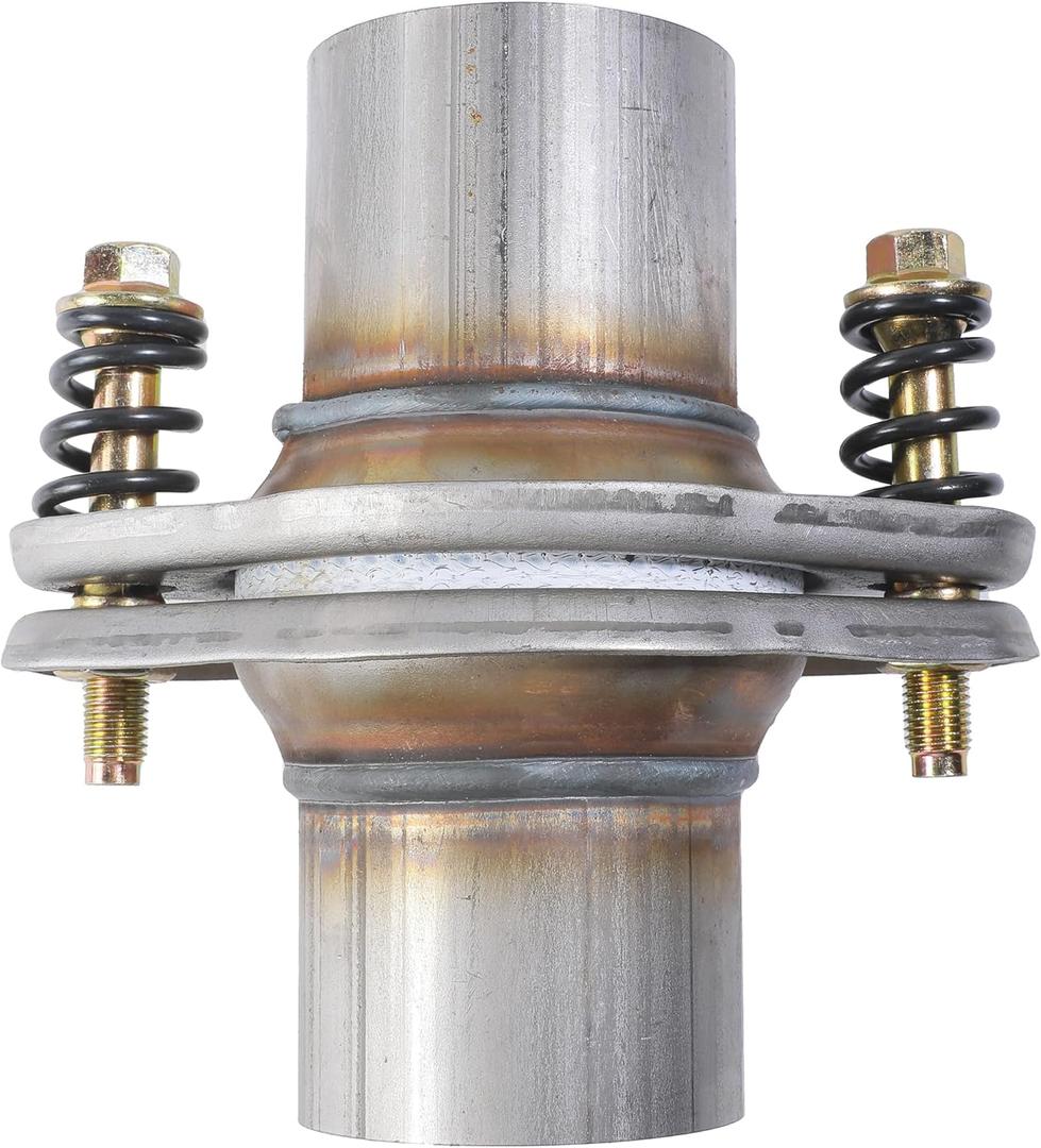 Exhaust Flange,Car Accessories,1.75" 2" 2.25" 2.5" Exhaust Flex Spring Flanges,Exhausts Flange Spring Joint with Bolt and Gasket,Automotive Replacement,Suitable for Cars Trucks SUVs (2.5")