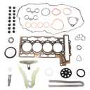 Head Gasket Set with Timing Chain Kit, 1.6L, for Mini Cooper R56 Hatchback 07-08, for Mini Cooper R55 R56 09-12, Replace# 20606049609 2146826246, 1.6L L4 DOHC Turbocharged N14B16C, N14B16A