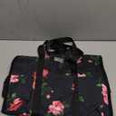 TOPDesign Utility Water Resistant Tote Bag with 13 Pockets, Top Zipper Closure & Thick Bottom Support, for Working Women (Medium, Peony)