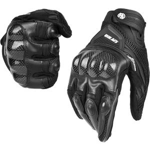 BORLENI Motorcycle Gloves Touch Screen for Men Women Padding Hard Knuckle Cycling Motorbike ATV Hiking Riding Climbing Glove, Medium