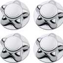 B4B BANG 4 BUCK 4 Packs 7" Center Cap with 5-Lug Steel Wheel Chrome for Ford 1997-2003 F150 F-150 97-02 Expedition, 4Pcs