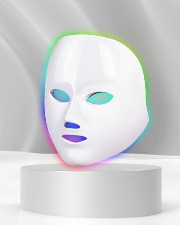 EVFOFO Red Light Mask for Face, 7 Custom Modes with Infrared, 850nm Infrared & Red Light Masks, Portable with Timer for Home Use