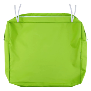 NettyPro Outdoor Cushion Covers Replacement Set 2 Water Repellent UV Resistant Patio Chair Seat Cushion Slipcover with Zipper and Tie, 22 x 20 x 4 Inch, Green