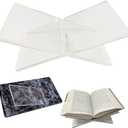 Acrylic Book Stand Holder Thick Open Book Display Stand (Clear, Thickness:8mm)