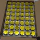 Mcupper 48 Pack 1.5oz Hexagon Glass Jars with Gold Lids, Mini Honey Jars, Small Spice Jars, Jam Jars for Gifts and Wedding Favors