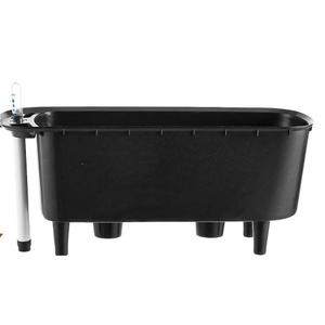 2 Packs 16" Large Rectangular Self Watering Pots for Indoor Plants Window Planter Box Rectangle Planters Plastic Plant Pots Flower Box Windowsill Planter Long Planters for Herb& Vegetable