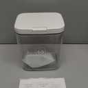 LivLab Mker Laundry Detergent Dispenser with One-Press Lid,Clear PET Powder container with Measuring Cup, Pods container 5.5L/12Lbs/200oz(270 Pods)