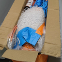 Baden Champions Volleyball/Badminton Portable Combo Set, 4 Raquets + 3 Birdies + Boundary + Volleyball + Pump + Carry Bag (32 ft Wide Net, Orange/Blue (New Model))