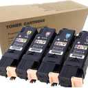 Compatible for Xerox 6500 6505 Toner Cartridge Replacement for Xerox Phaser 6500 WorkCentre 6505 Printer Ink Cartridge 106R01597 106R01594 106R01595 106R01596 (4 Pack) Black Cyan Magenta Yellow