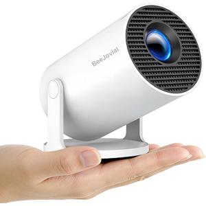 Mini Projector WiFi Bluetooth, 35"-130" 1080P Full HD Short Throw Portable Projector for IOS Android Phone Laptop TV Stick HDMI USB