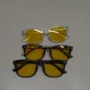 Gaoye Stylish Eyewear Frame Accessories - Blue Light Glasses for Woman - Computer Glasses for Blue Light Blocking (A1 Matte Black+Leopard+Transparent)