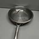 12 inch Tri-Ply Stainless Steel Frying Pan with LID,PFOA&PTFE Free Skillets,Chef's Pans,Dishwasher and Oven Safe Cookware, Works on Induction,Ceramic and Gas Cooktops