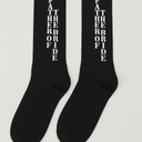 Classic Black Crew Socks With Bold White “Father Of The Bride” Lettering. Made Of Soft Cotton Blend With Added Stretch For Comfort And Durability, Perfect As A Gift For Weddings Or Special Occasions