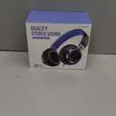 AILIHEN C8 Kids Headphones Wired, On-Ear Headphones with Microphone and Volume Control Foldable Corded Stereo 3.5mm Headset for School Teens Smartphones Chromebook Laptop Tablets Travel (Black Blue) (Medium)