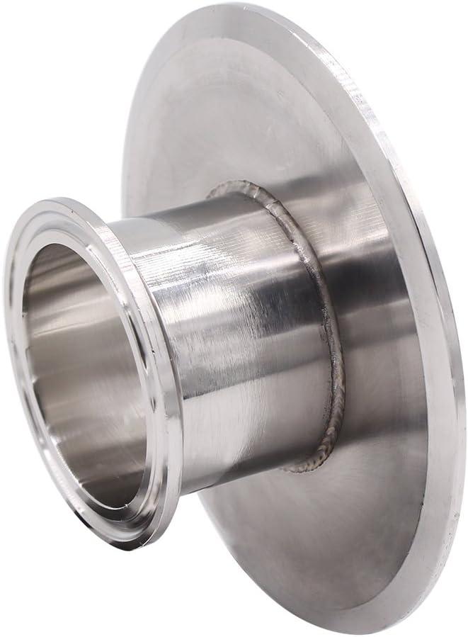 DERNORD Sanitary Concentric Reducer Tri Clamp Clover Stainless Steel 304 Sanitary Fitting End Cap Reducer (Tri Clamp Size: 4 inch x 2 inch)