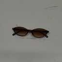 Retro Oval Cat Eye Sunglasses for Women Y2k Trendy Narrow Sunnies Designer Sun Glasses AR82253 (A3 Tortoise/Gradient Brown)