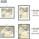 upsimples 19x25 Frame, Display Pictures 16x20 with Mat or 19 x 25 Without, Wall Hanging Poster Frames, Black, 1 Pack